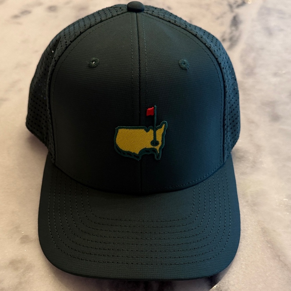 Masters Augusta National Green Trucker Hat w/ iconic Yellow USA/ flag Patch NWOT